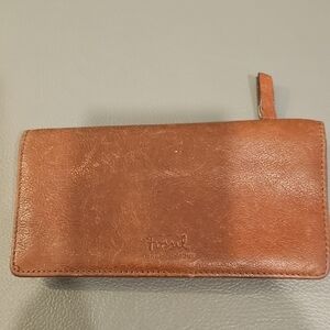Fossil Women Brown Leather Wallet